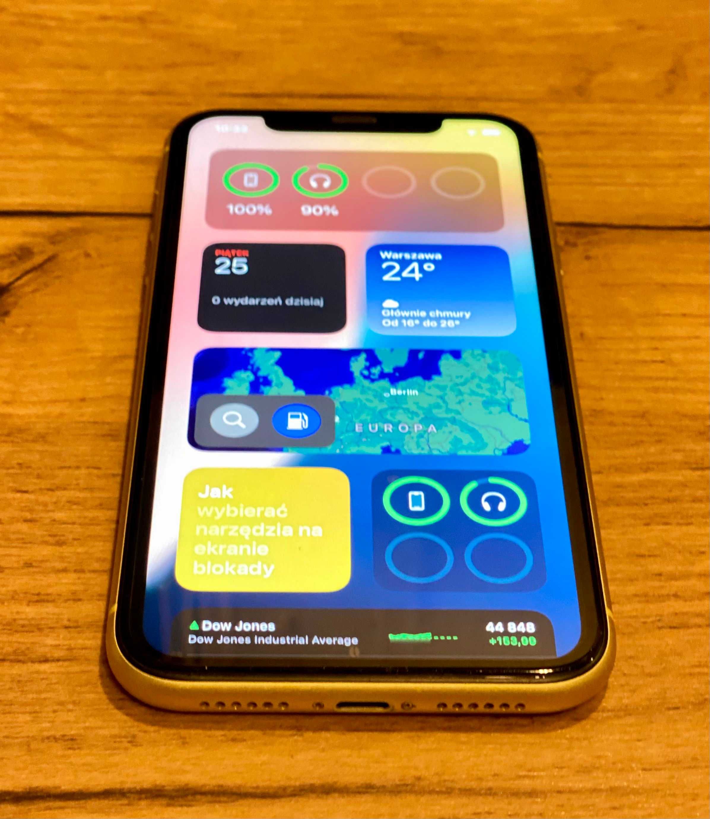 !ZESTAW Apple Iphone XR 256GB iOS 18 + słuchawki + pokrowce + szkła