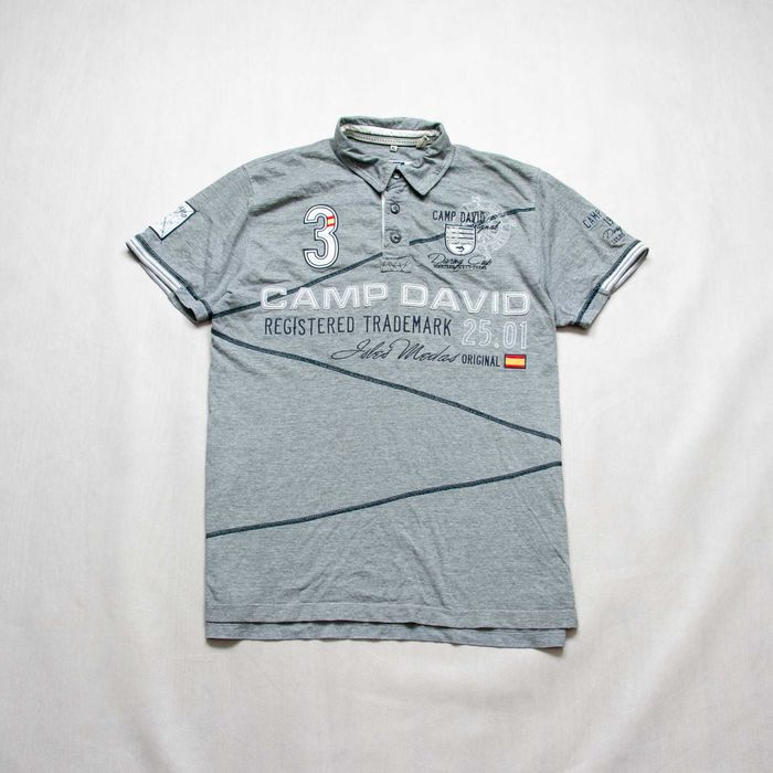 Camp David koszulka polo z nadrukami XL