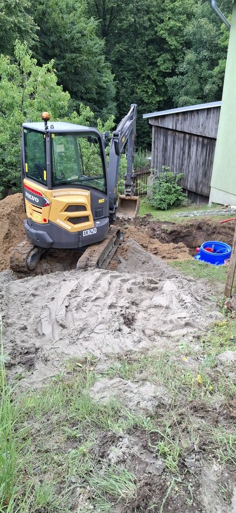 Roboty ziemne usługi minikoparka, koparką, wozidłem