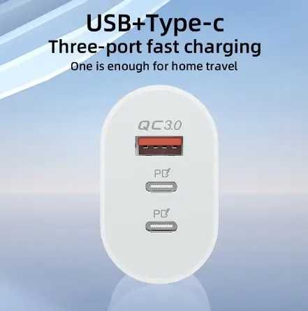 Зарядное устройство модель USB + PD QC3.0 15 Вт + PD 20 Вт