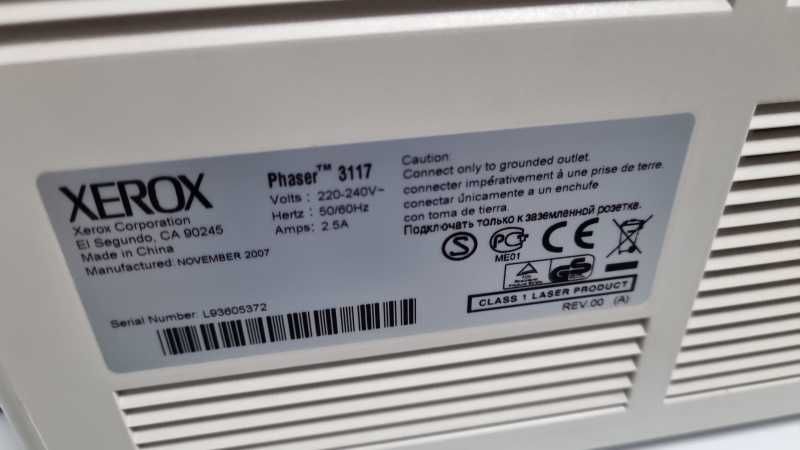 Принтер Xerox Phaser 3117 Б/В