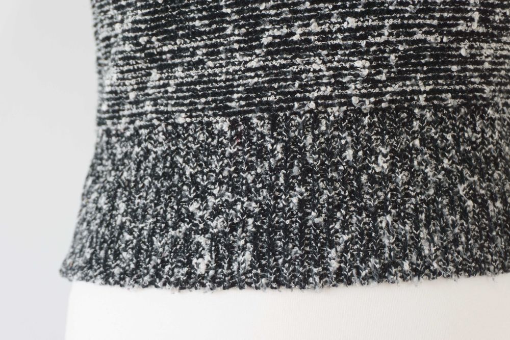 Kamizelka dzianinowa V czarna szara sweter jesień zima damska