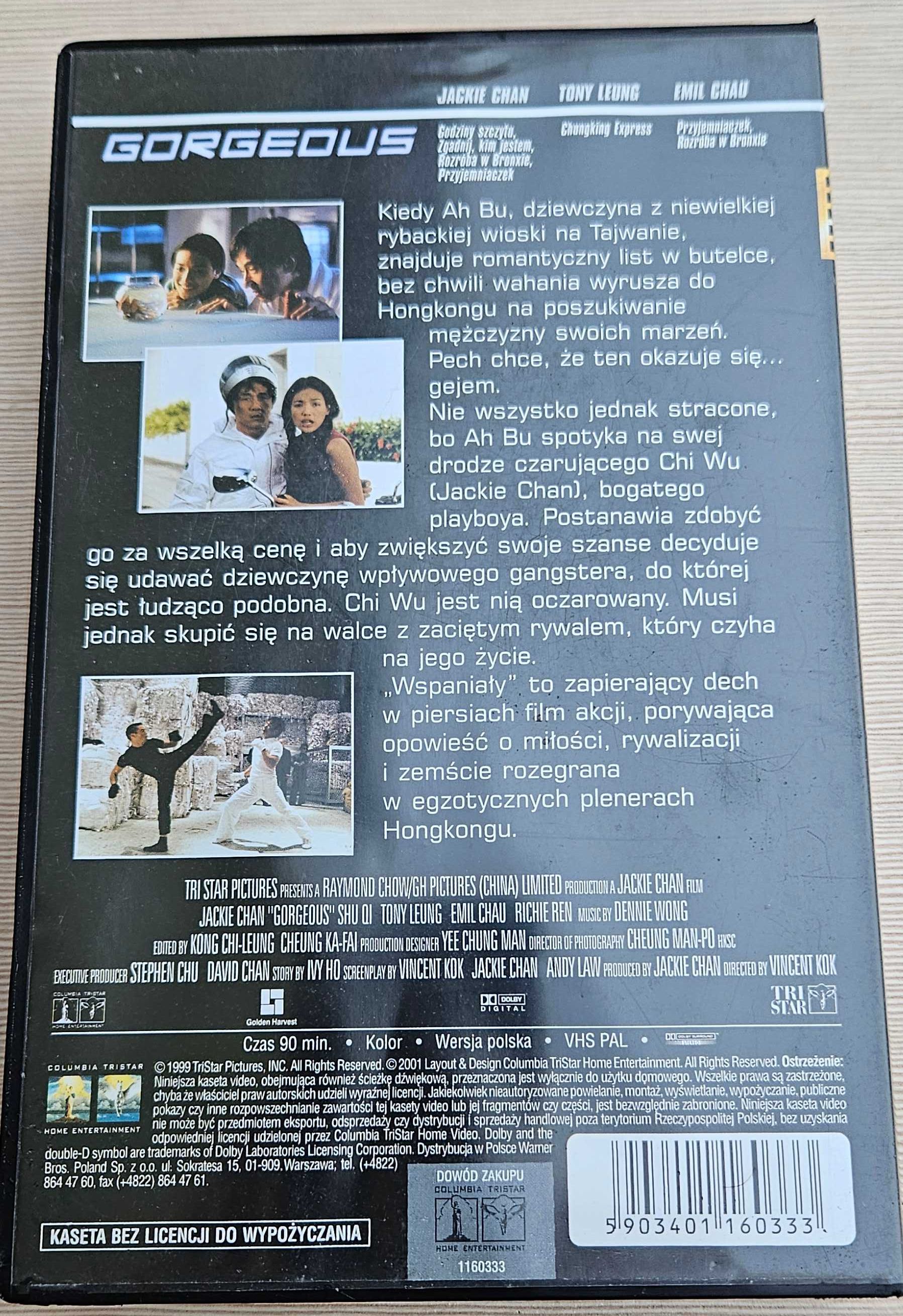 Kaseta Wideo VHS Wspaniały (Jackie Chan) 1999