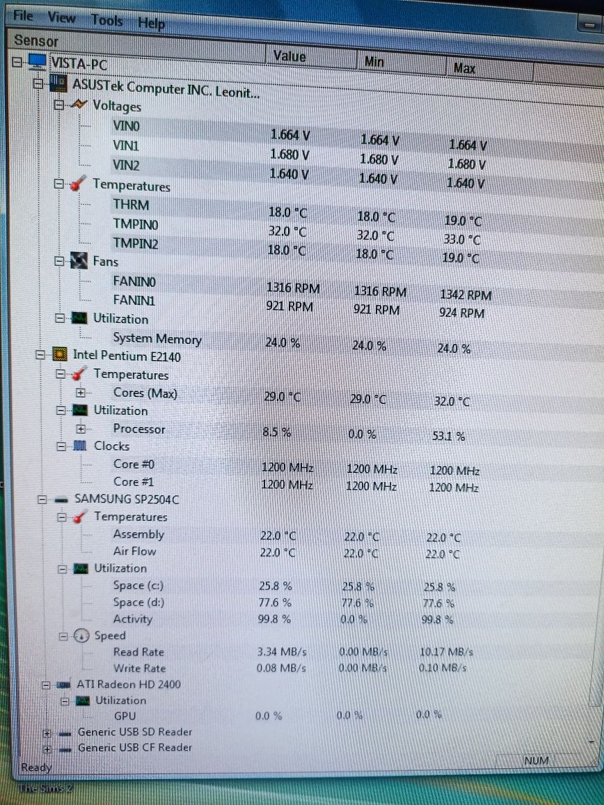 HP Pavilion Windows Vista  Komputer Stacjonarny
