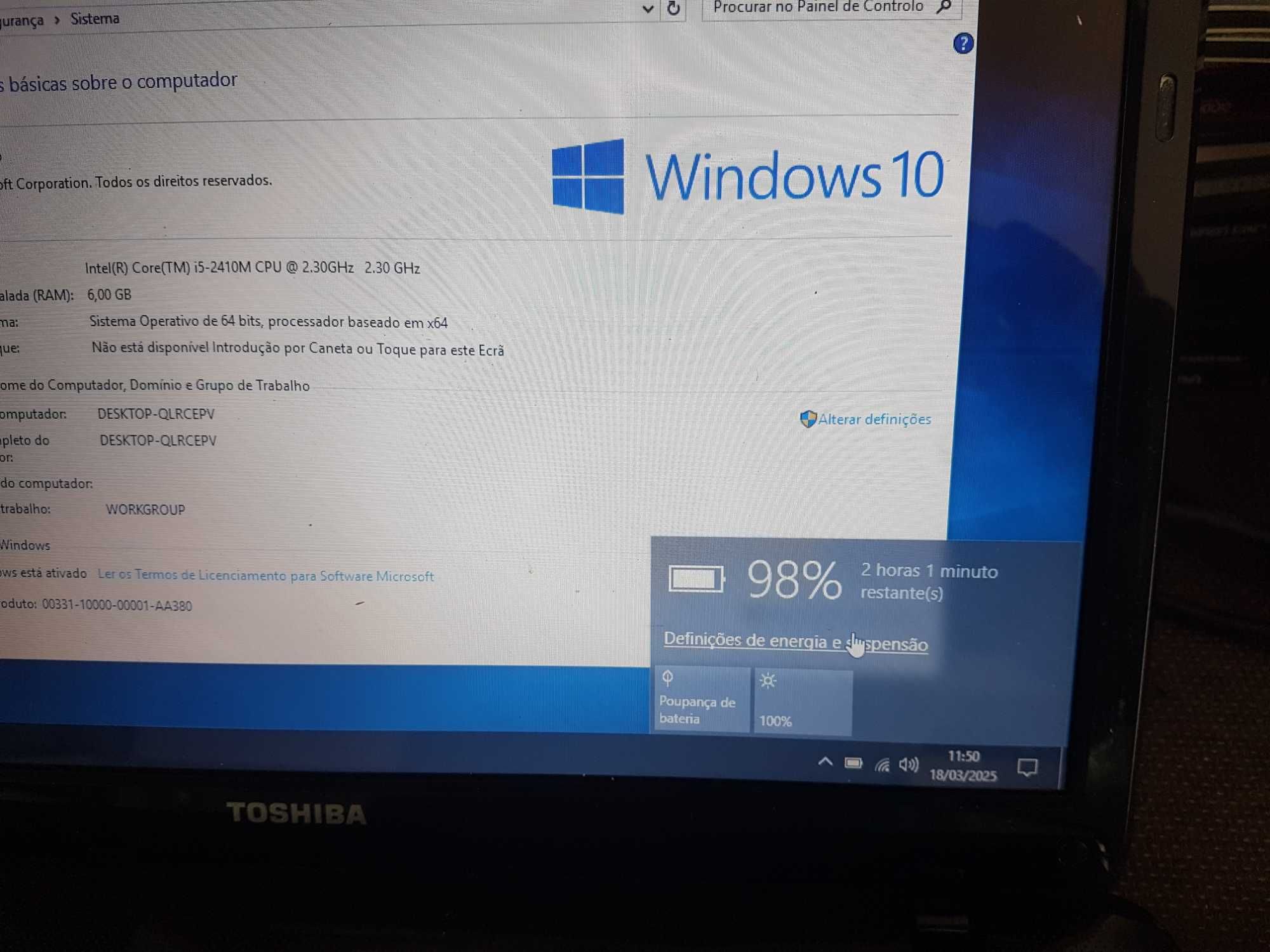 Portatil Toshiba l755