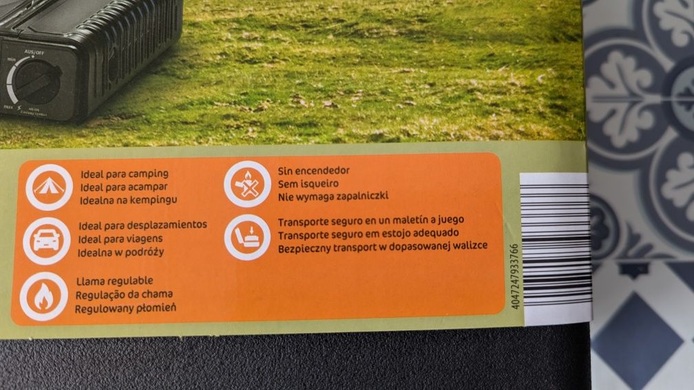 [Novo] Fogão Portátil de Campismo a Gás com Mala de Transporte