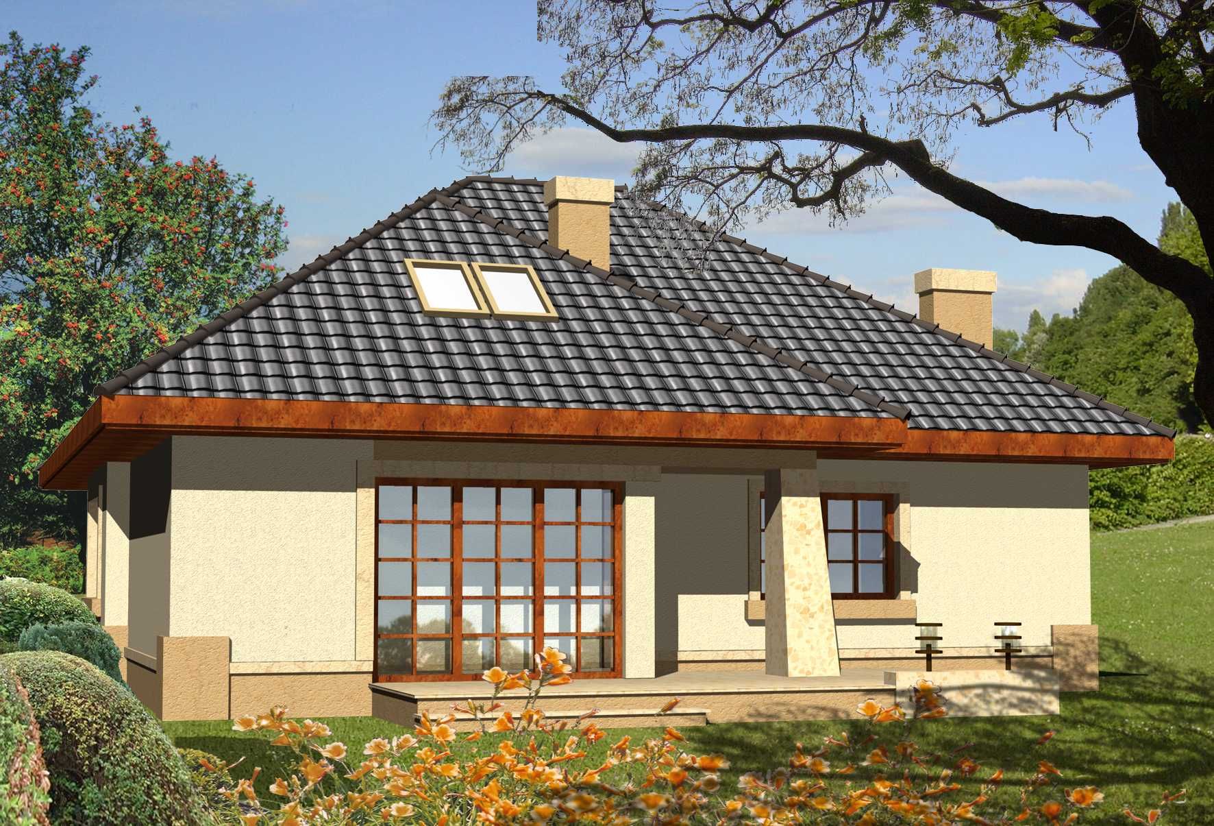 Projekt domu Piasek Pustyni 2 odbice lustrzane
