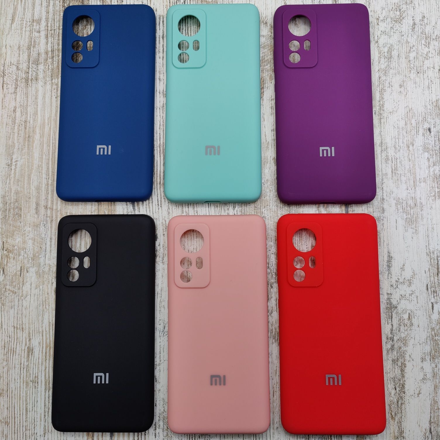 Чехол на Xiaomi 12/ 12x. Silicone Case с микрофиброй. Софттач