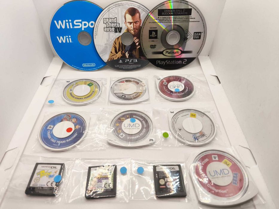 Lote de 32 jogos ps1-2-3,psp,wii,nds