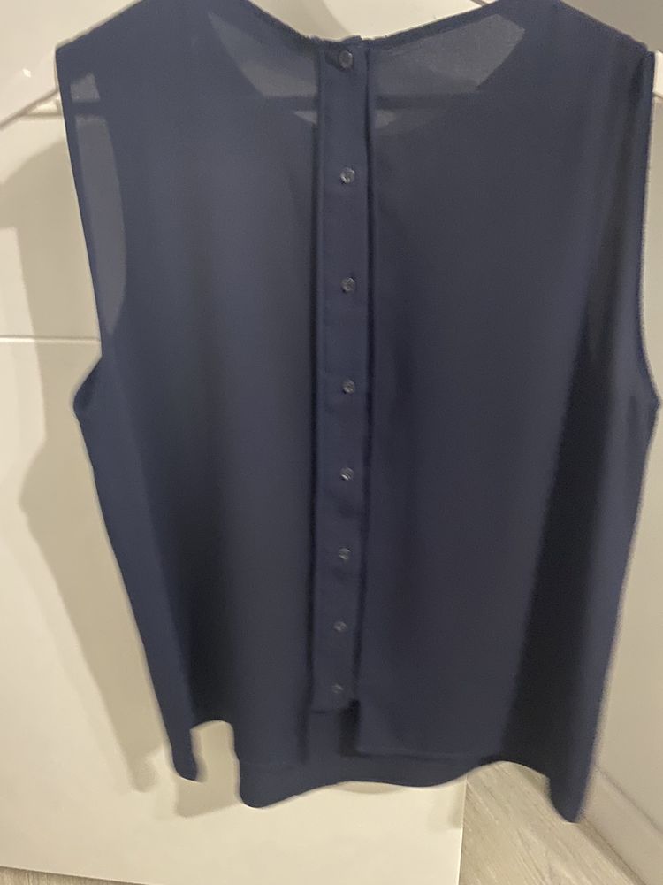 Blusa azul escuro Zara tam L