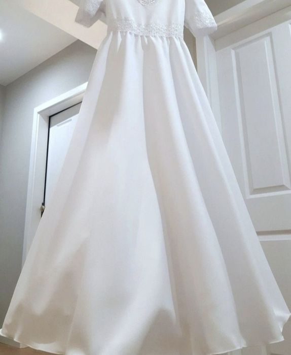 *Impressja* cudna sukienka alba komunijna bolerko torebka halka 134