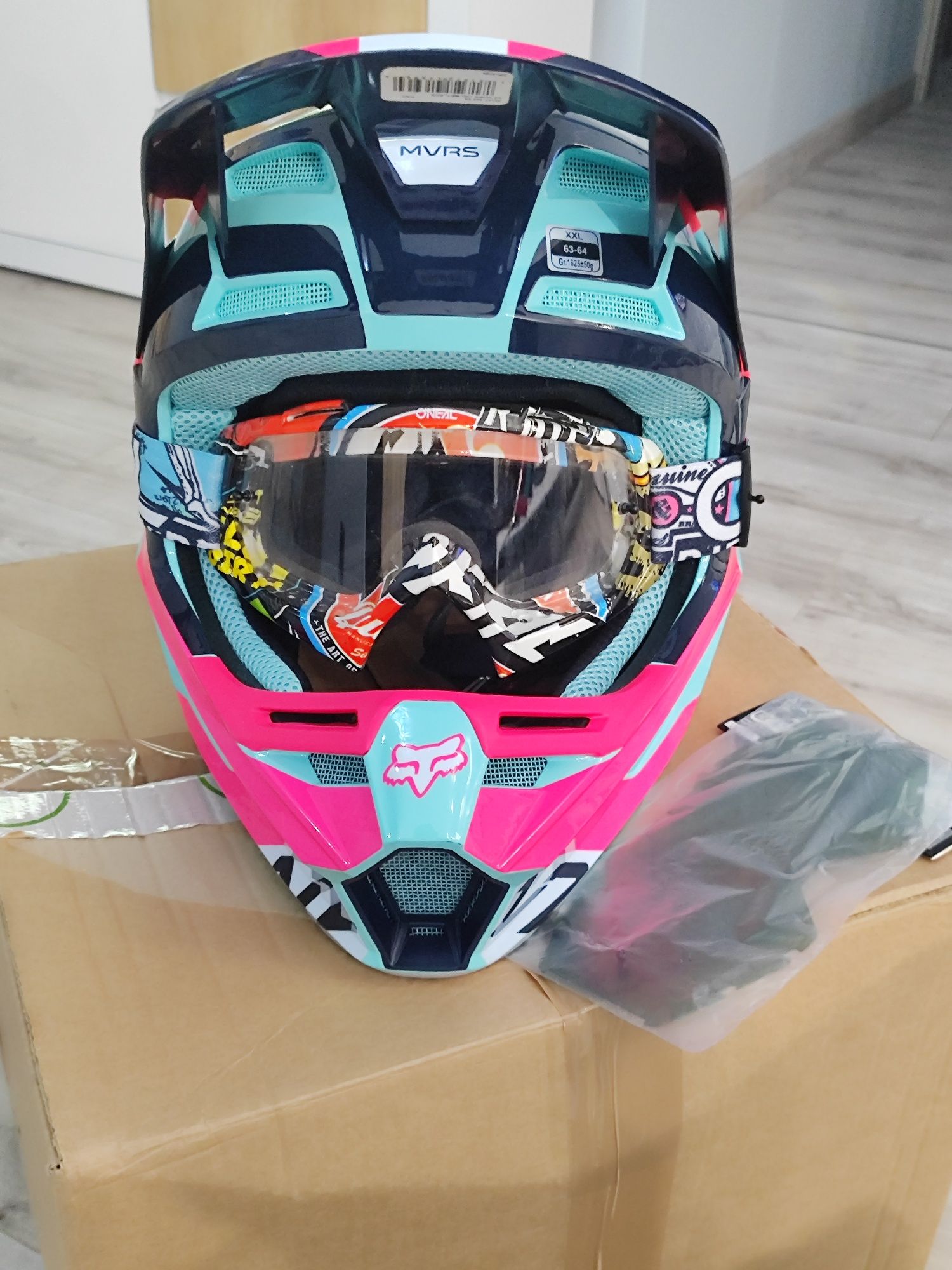 Kask FOX V2 Voke Aqua XXL