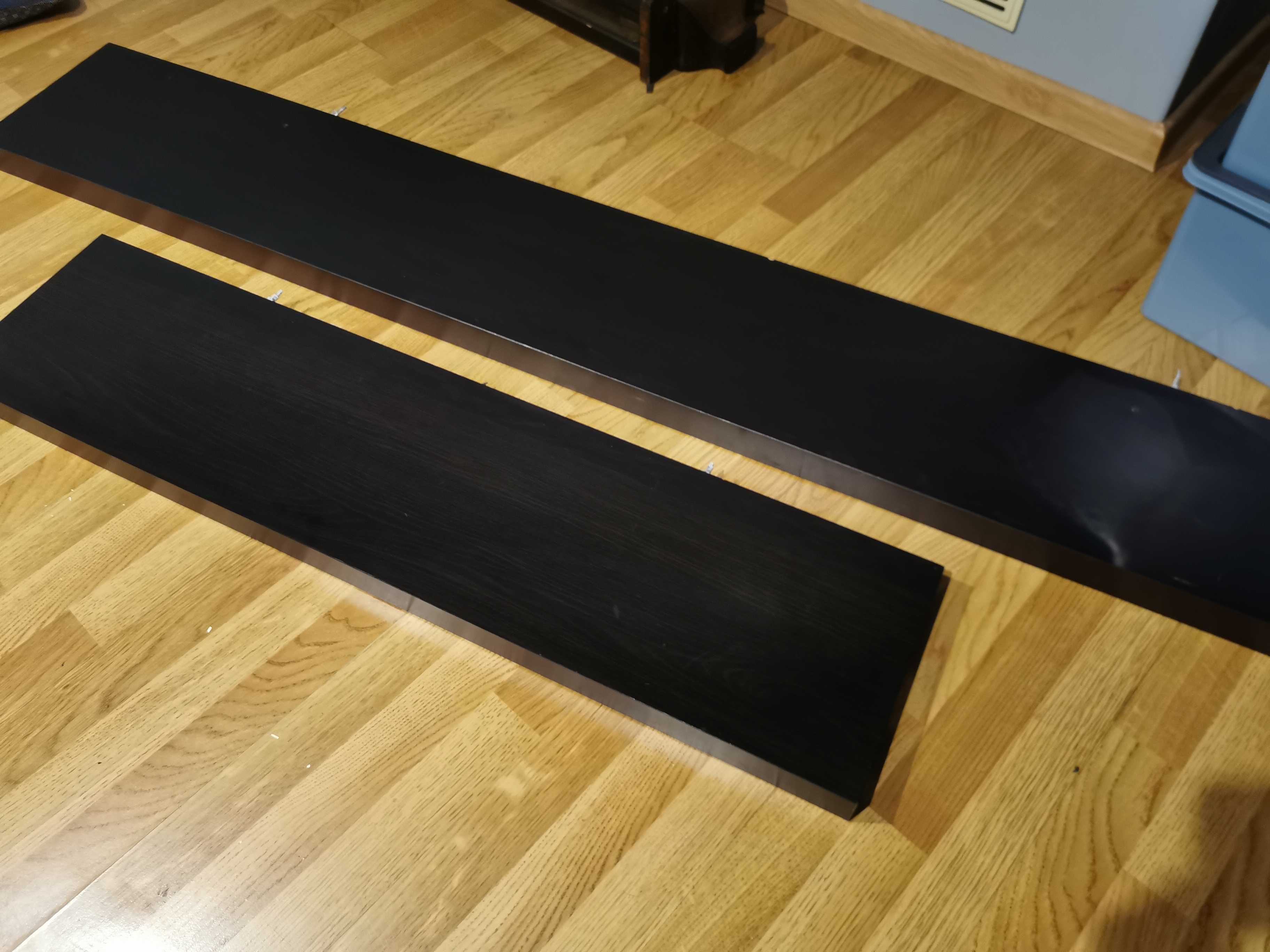 Zestaw 4x półek Lack w kolorze czarnym marki Ikea
