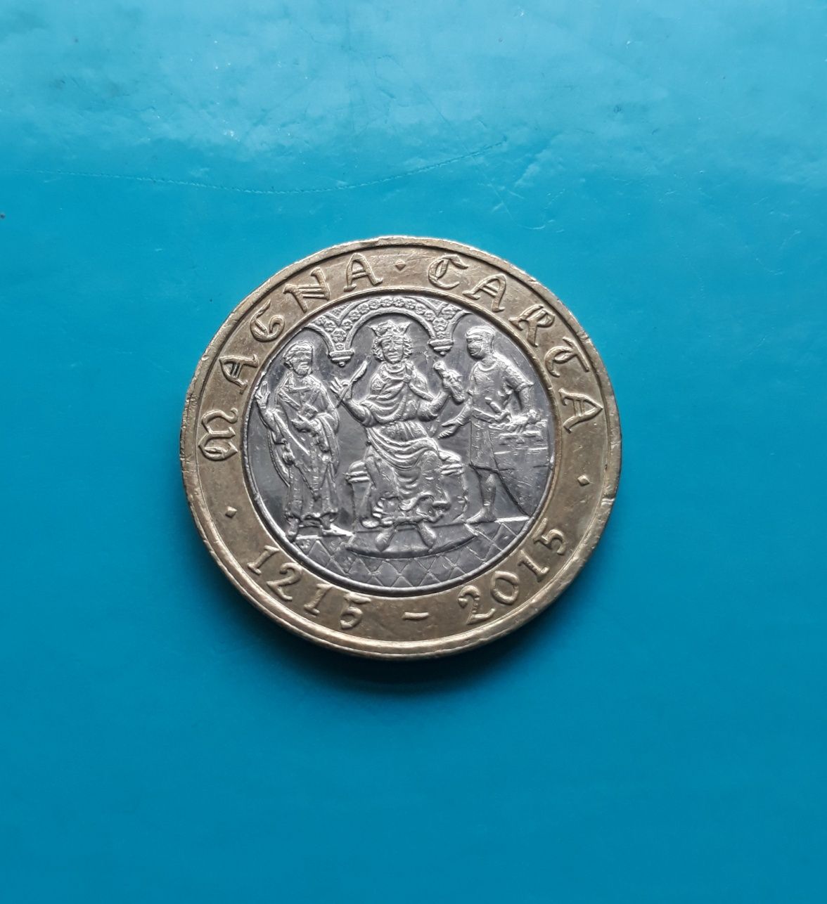Moneta dwa funty 2015 - Magna Carta - Wielka Brytania (512/2)
