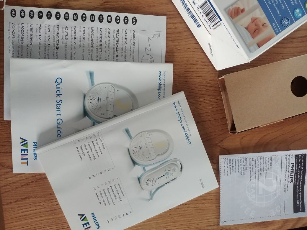 Niania elektroniczna Philips AVENT Dect SCD505
