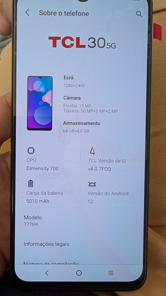 TCL 30 5G Recondicionado Como Novo