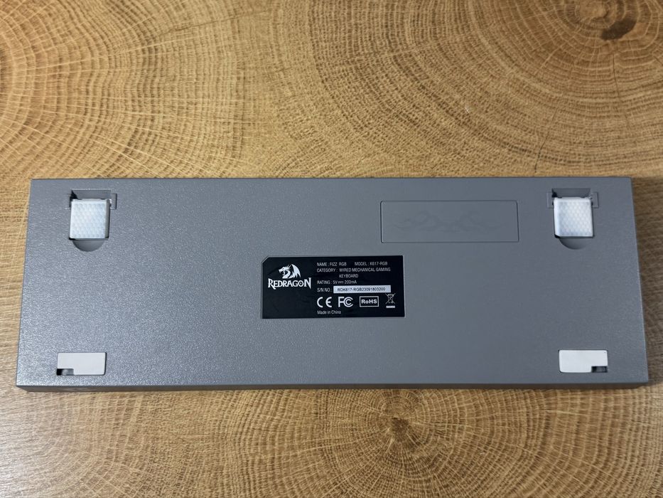 Механічна клавіатура Redragon K617-RGB white/gray