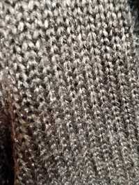 Sweter z długim rękawem M połyskująca nitka