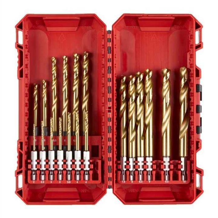 Набір свердл по металу Milwaukee RedHEX HSS-G TiN, 19 шт