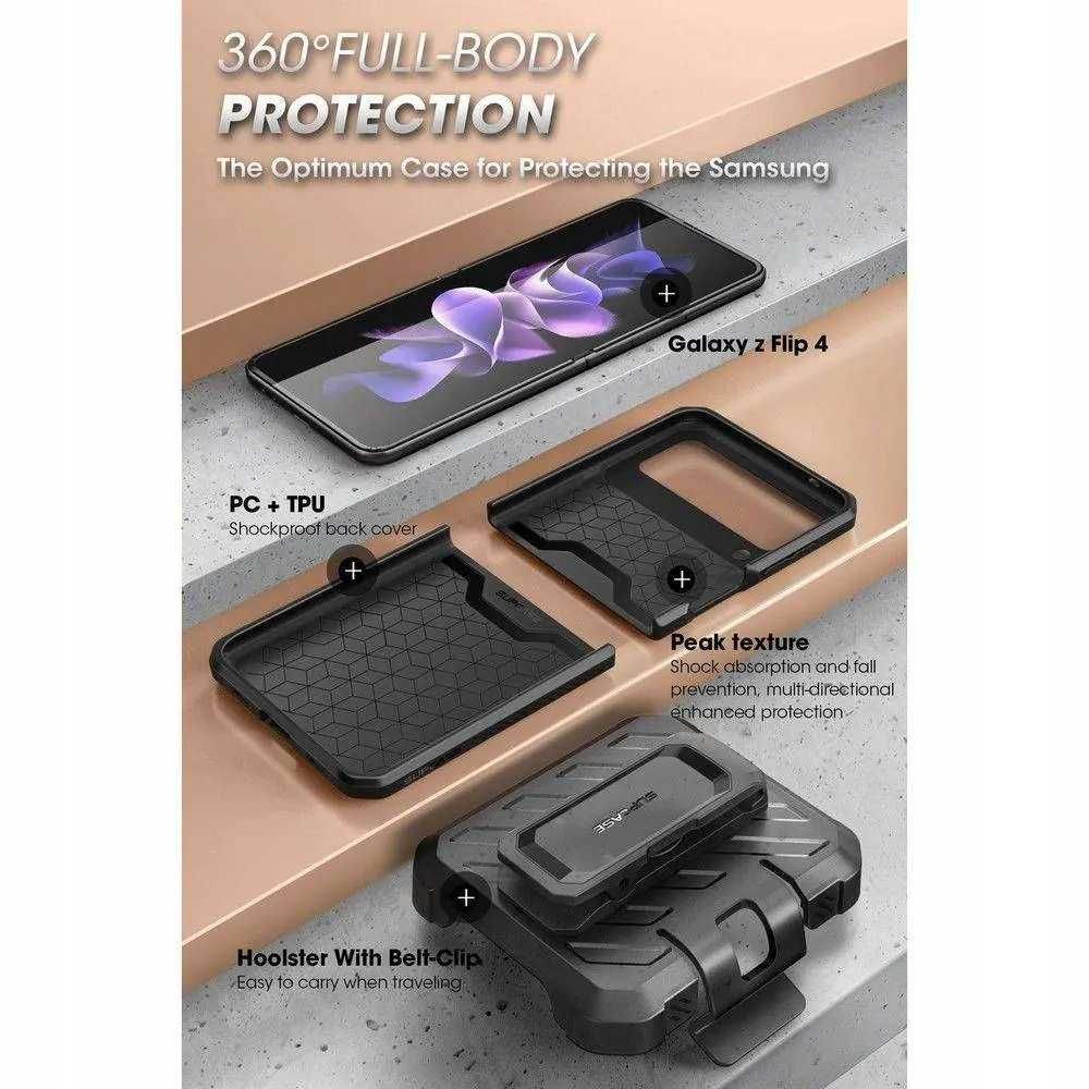 Supcase Unicorn Beetle Pro ETUI do Samsung Galaxy Z Flip 4 5G mocne