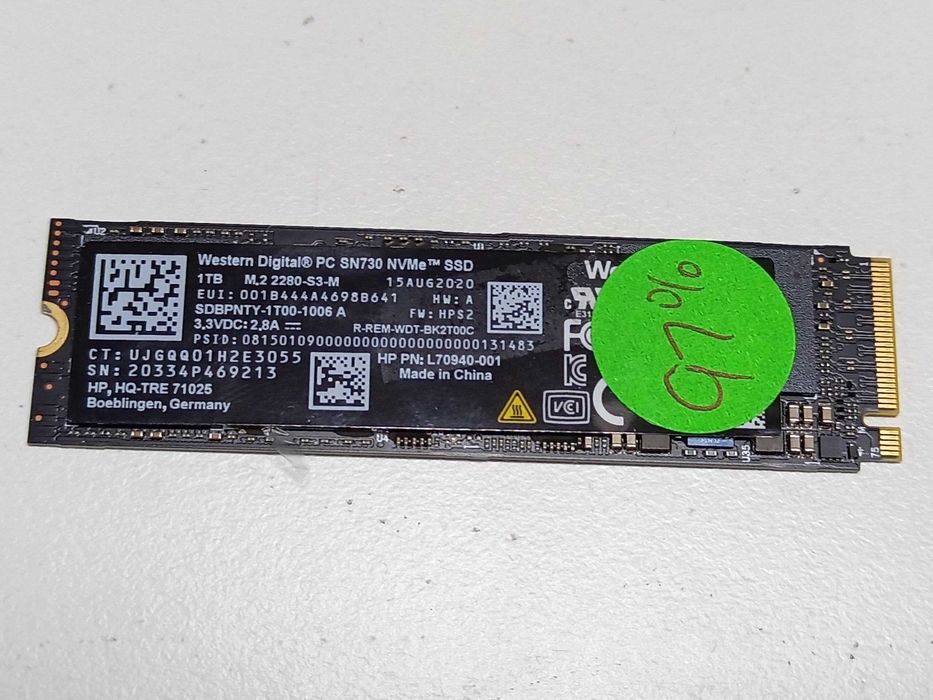 1Tb SSD PCIe 1024Gb Western Digital PC SN730 NVMe m2 2280