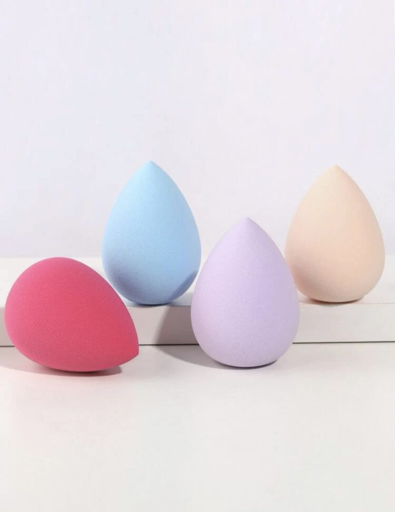 Zestaw 4 gąbek do makijażu Beauty blender gąbka gąbeczka