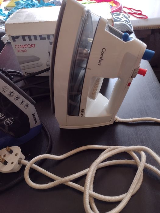 Żelazka firmy Philips i Beldray