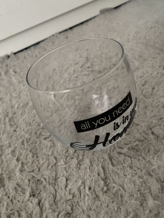 Szklanka/Świecznik do domu ozdoba