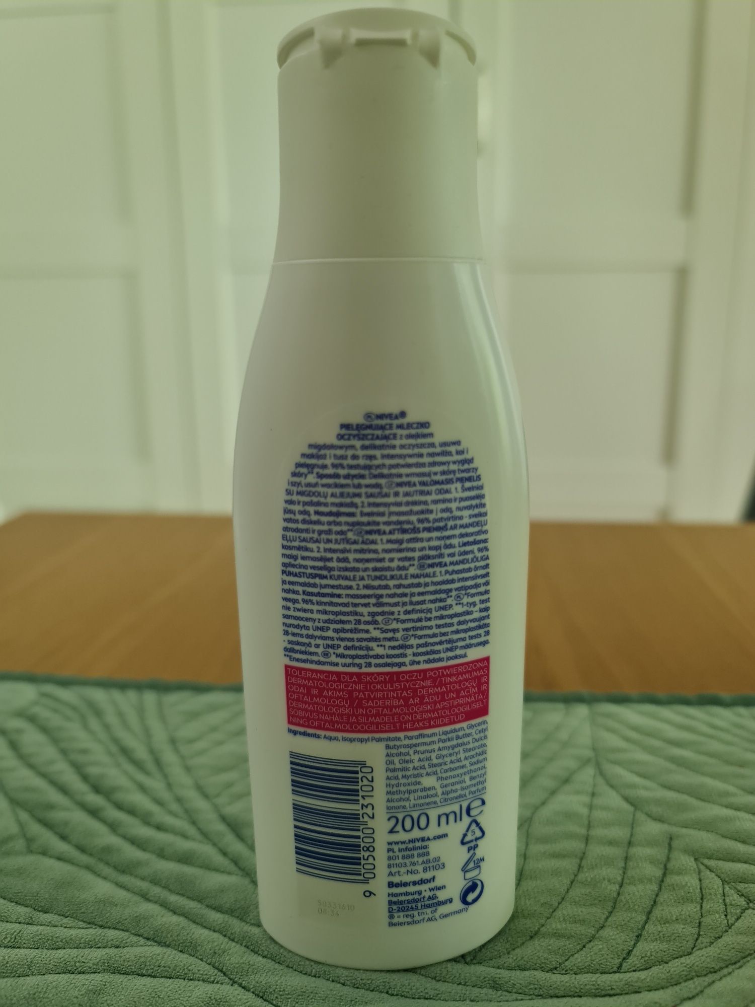 NIVEA Oczyszczające Mleczko Cera Sucha i Wrażliwa 200ml