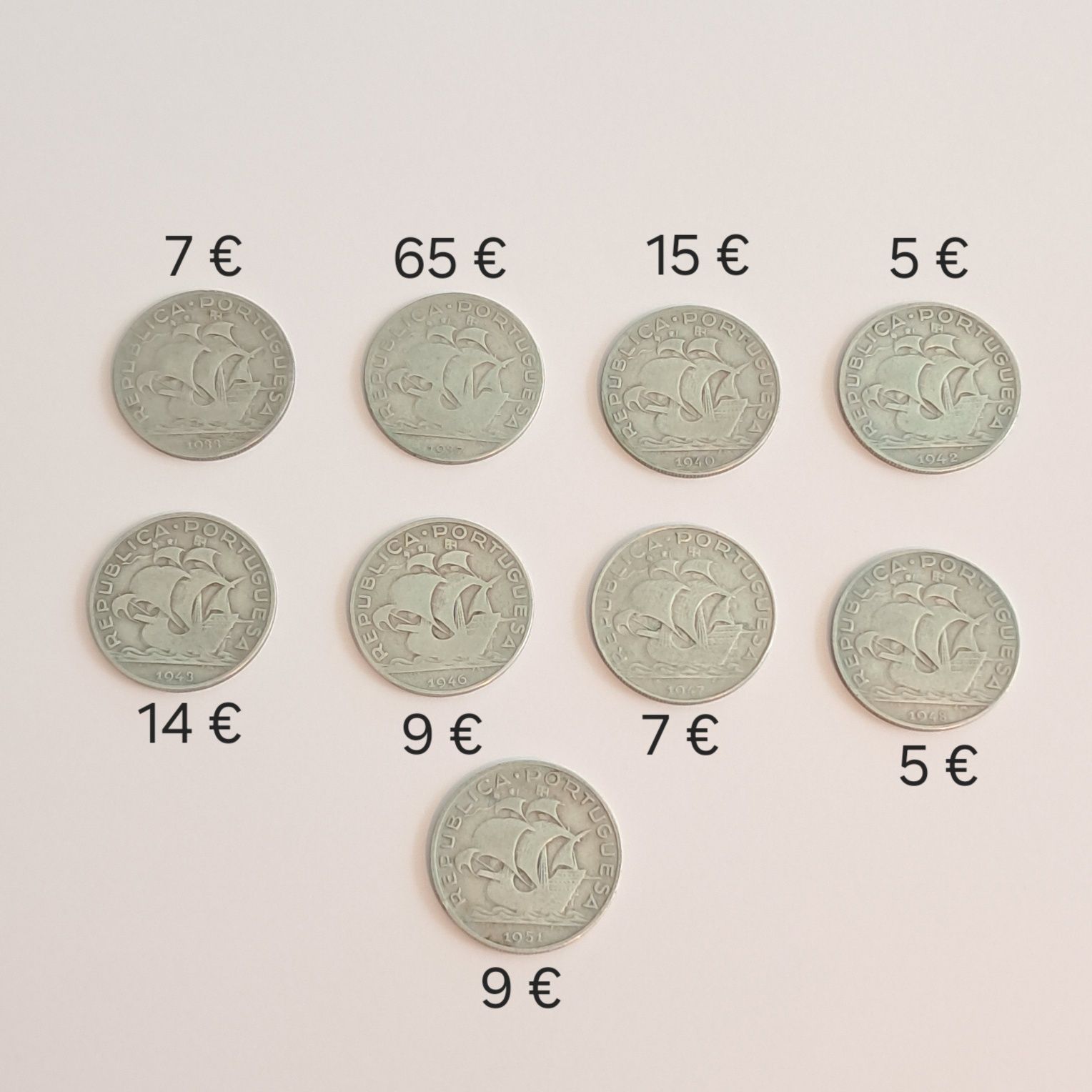 Moedas portuguesas de 1933 a 1951