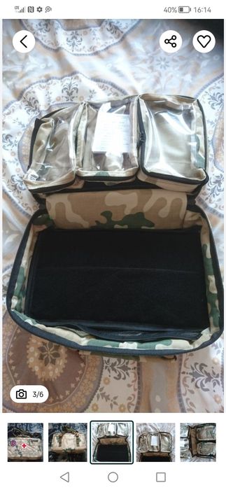 Torba wojskowa sanitariusza. IRAK/AFGANISTAN