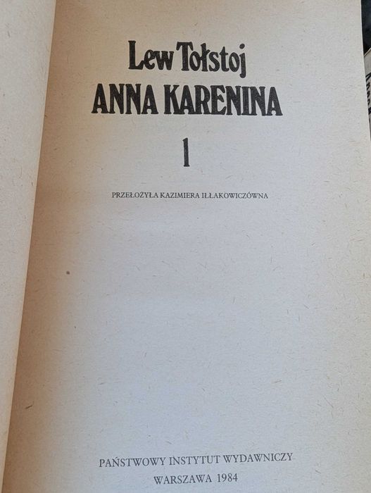 Anna Karenina tom 1 i 2