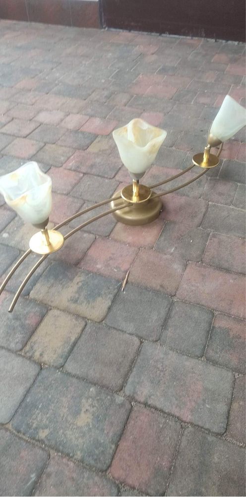 Lampa wisząca z 3 kloszami