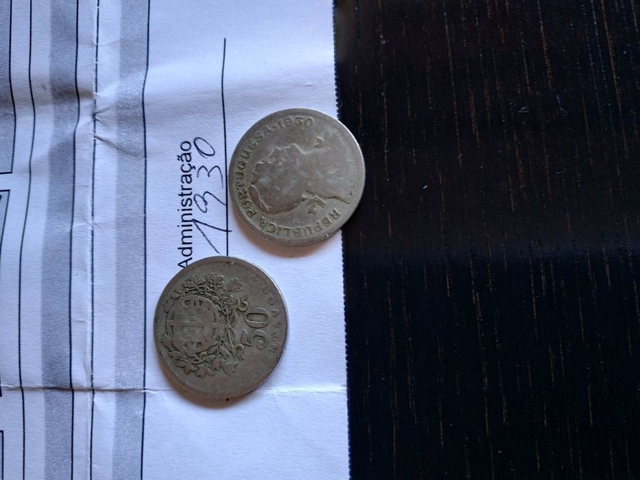 Moedas de 50 centavos (1930) Alpaca.