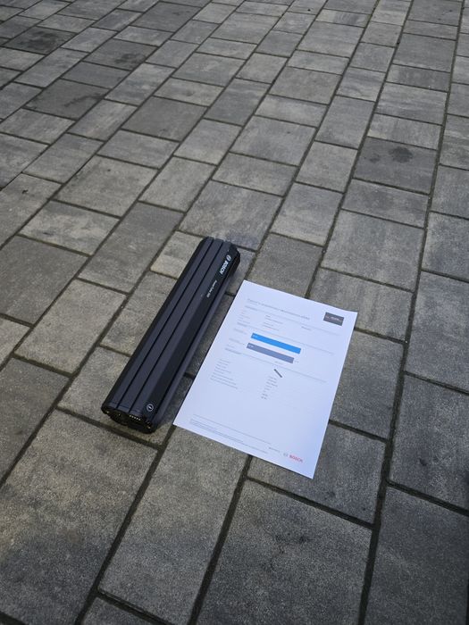 Bateria Akumulator BOSCH POWERTUBE 500Wh pionowa 25 cykli 93% sprawnoś