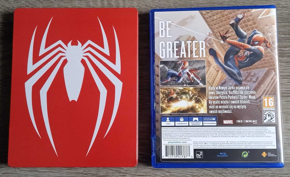 Spider-Man PS4 Steelbook PL