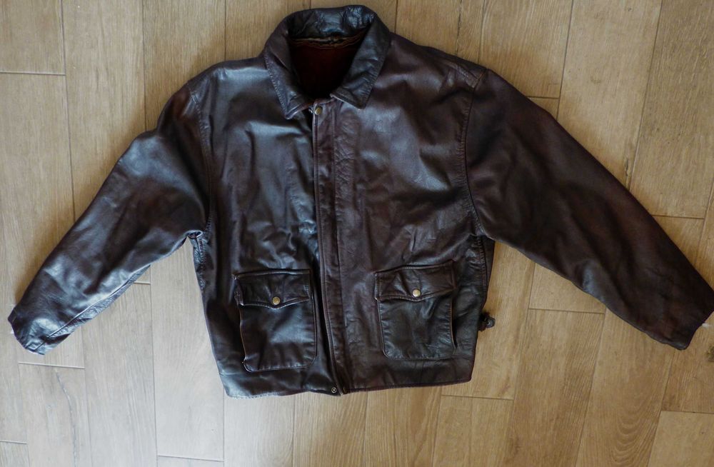 Blusão em cabedal forte tipo Harrisson ford