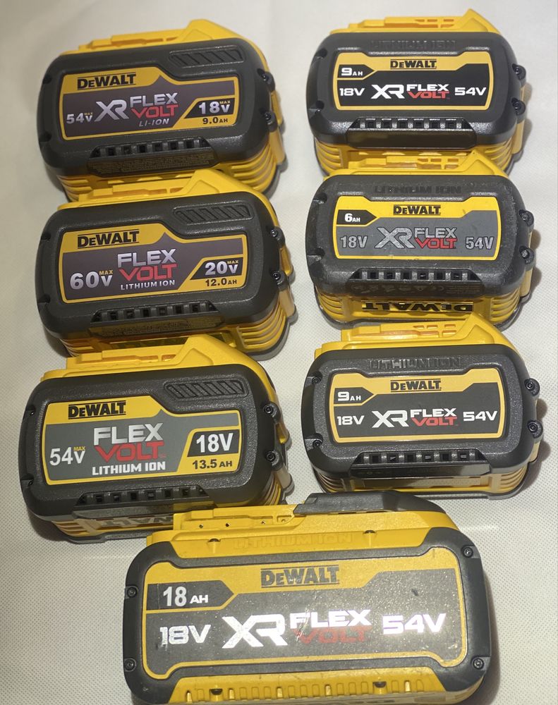 Akumulatory / Baterie Dewalt Flexvolt 9/12/18ah