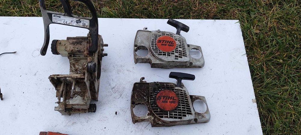 Rozrusznik Stihl MS 180 Manetka sprzęgła pokrywa cylindra