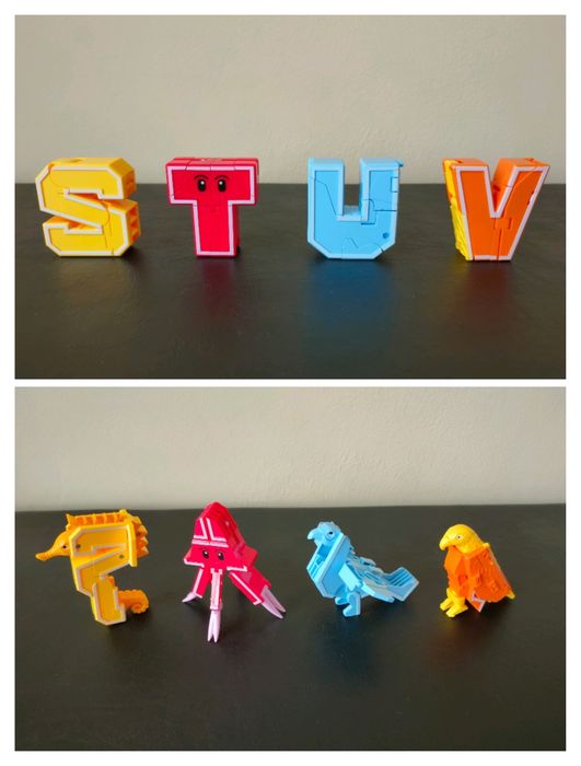 Є всі літери. Цифри, букви-трансформери Transbot Lingva Zoo, Combo