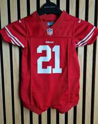 Czerwony rampers Nike NFL r 6-9 m