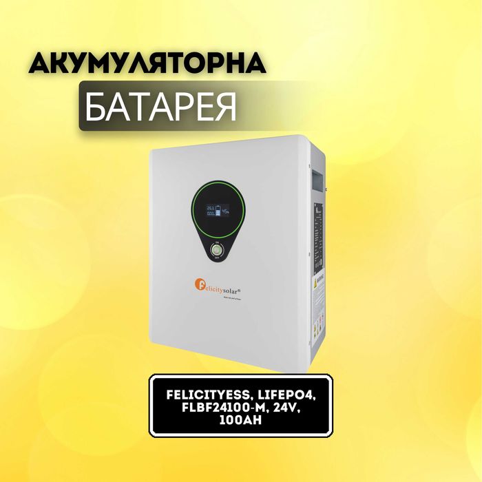 Акумуляторна батарея FelicityESS, LiFePO4, FLBF24100-M, 24v, 100Ah