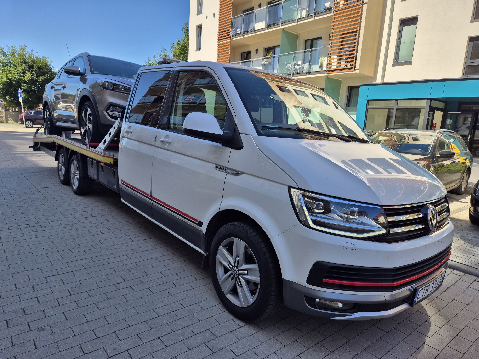 VW Transporter T6 JuzJade laweta holownik pomoc drogowa