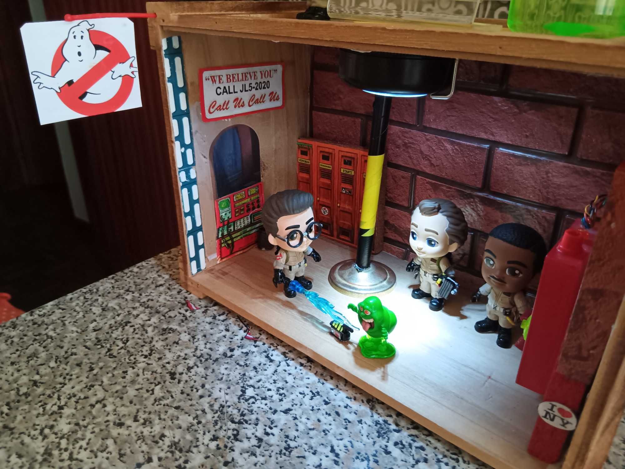 Diorama do quartel dos Ghostbusters