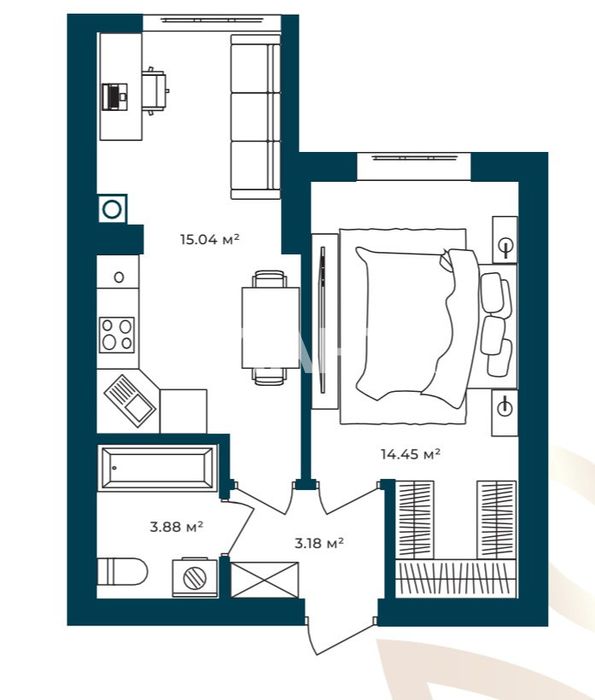 держпрограми 1к квартира 36,5м2 Софіївська Борщагівка