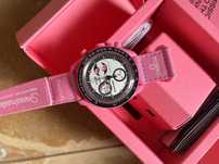 Omega Swatch Pink Moon SO33P100 - używany, bez usterek