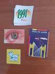 Coleção vintage autocolantes