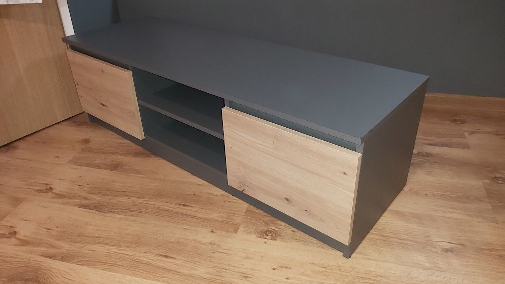 Nowa szafka RTV TopEshop 120CM stolik antracyt dąb artisan