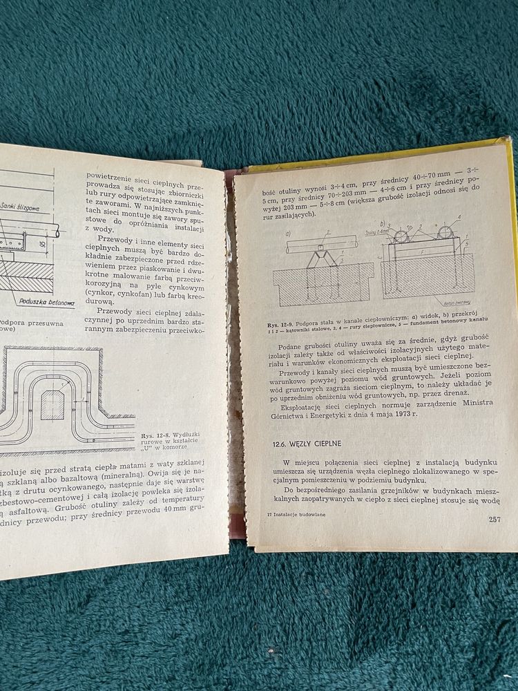 Książka Instalacje Budowalne Hoffmann Lisicki 1970