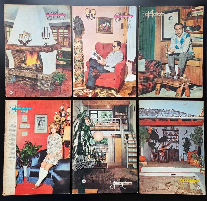 6 Revistas Arte & Decoração Nº 8, 9, 11, 13, 16, 18, 22, 24 RESERVADAS
